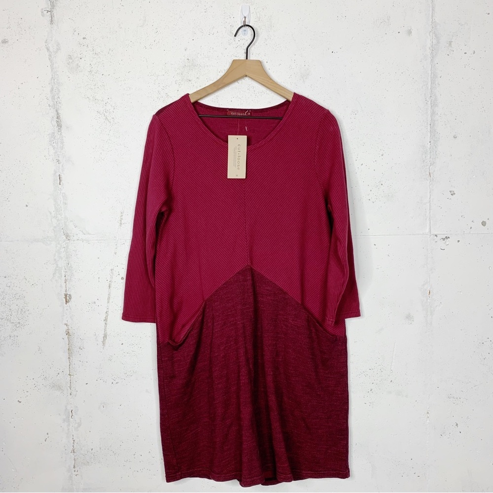 Cut Loose Long Sleeve Ribbed Sweater Tunic Dress Size Medium